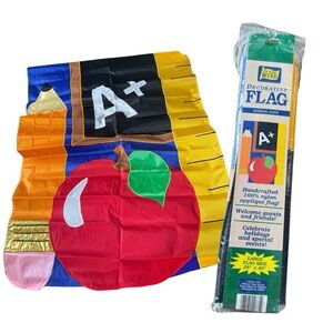 VTG In The Wind "School Days" Multi-Colored Nylon Large Flag